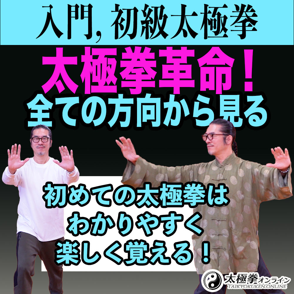 新作!初級・入門太極拳DVD 太極拳革命!全方向から見る 新作!初級・入門太極拳DVD 太極拳革命!全方向から見る