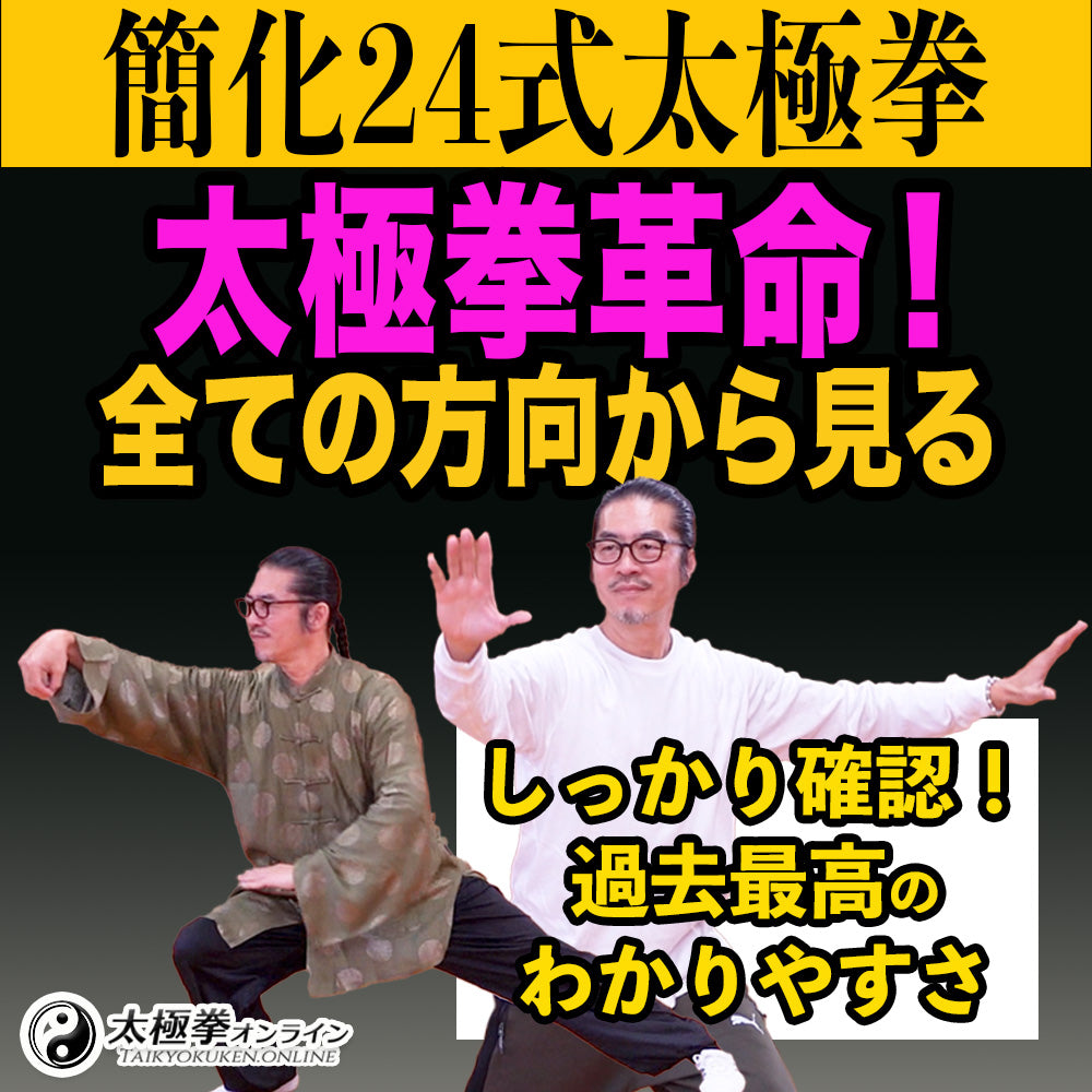 新作!簡化24式太極拳DVD 太極拳革命!全方向から見る!